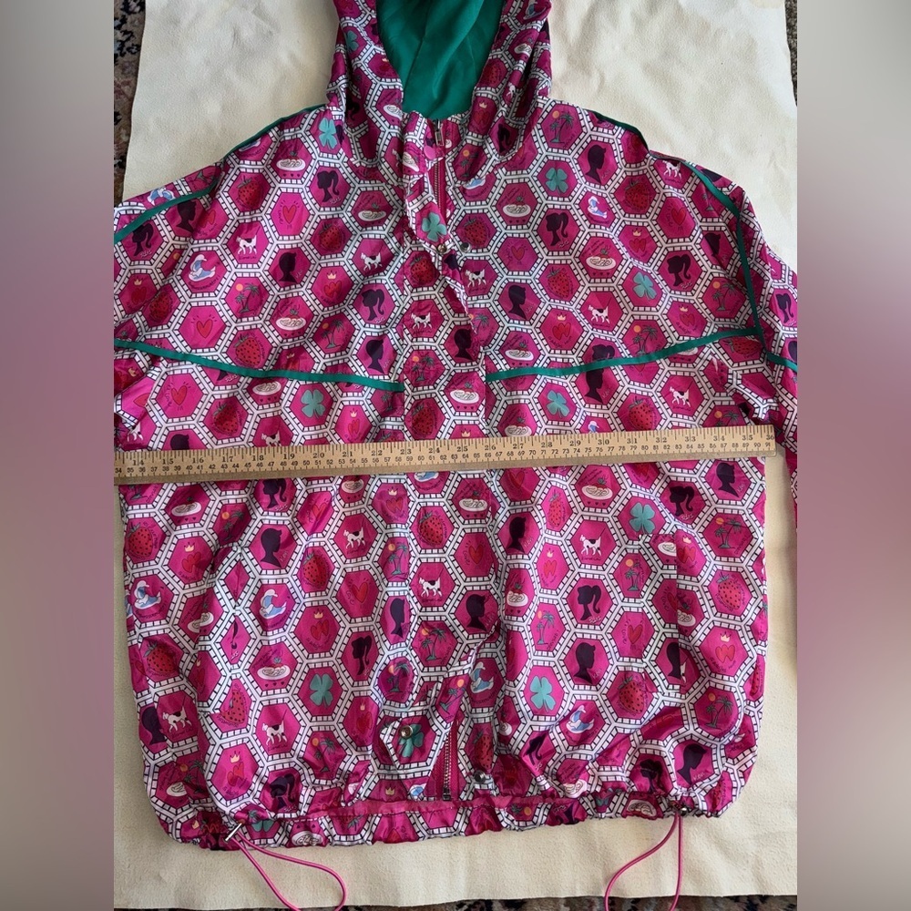 Pretty in Pink Womens Windbreaker Hooded Jacket NWT Size Small-Medium - Picture 8 of 16